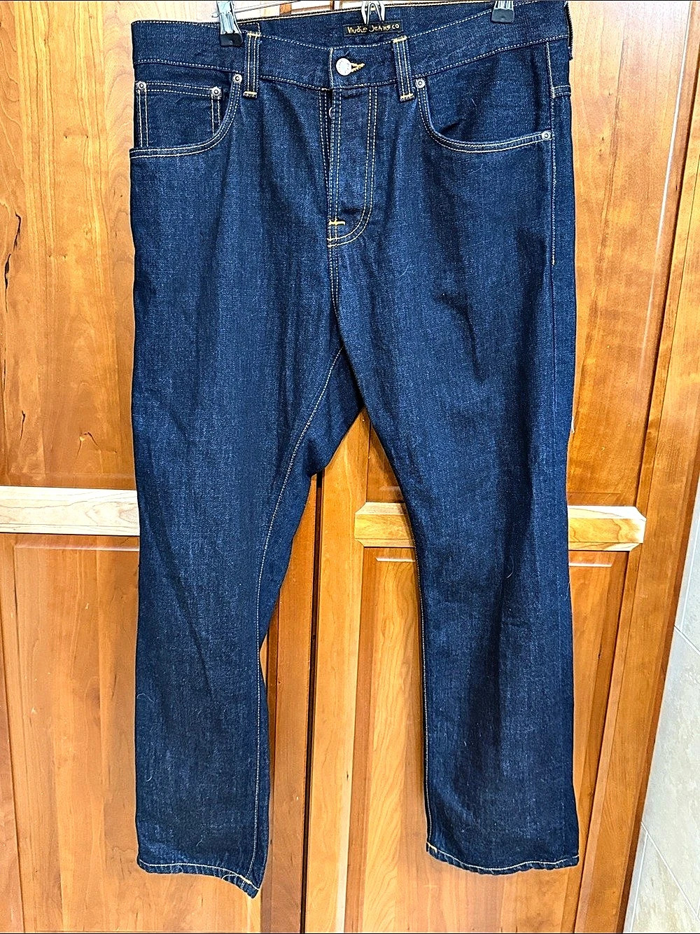 Nudie Jeans Sleepy Sixten Relaxed Jeans in Blue W33 L28 Like New